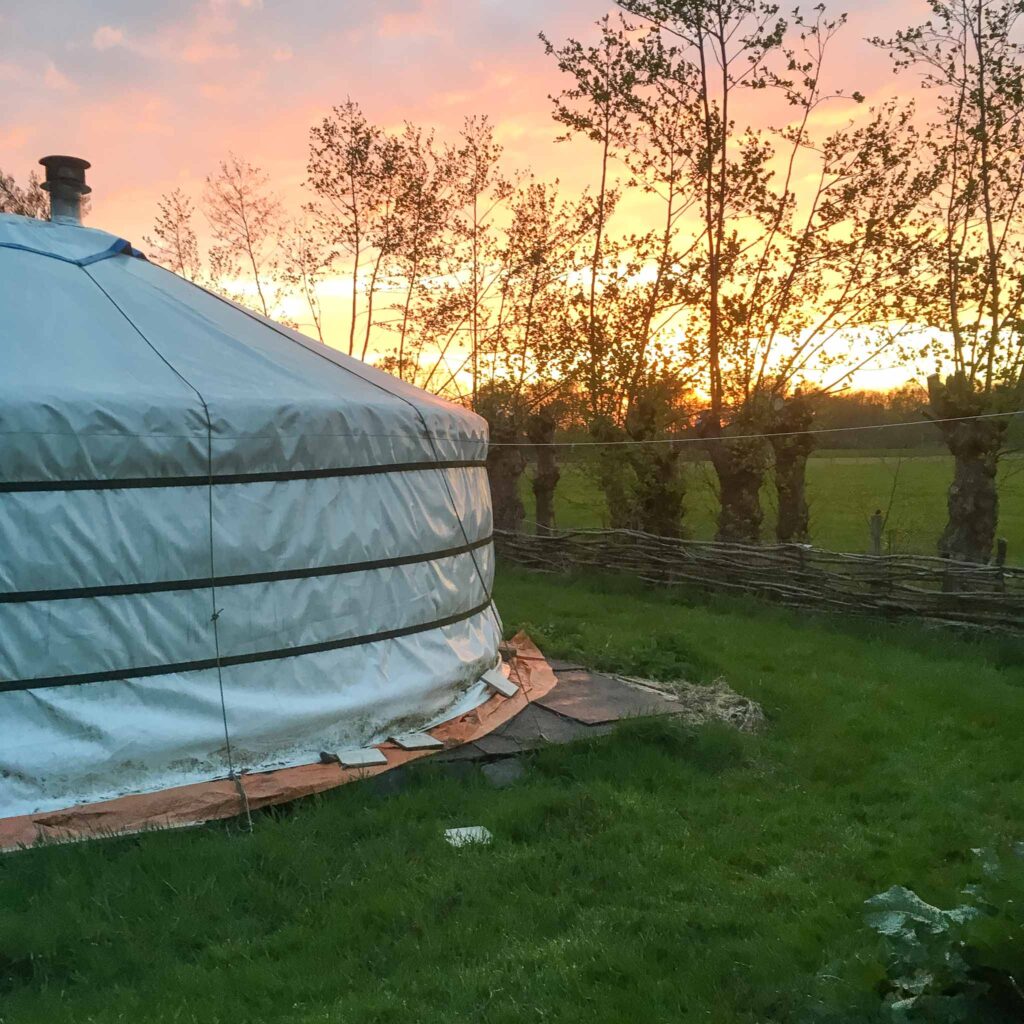 Slapen in een yurt in Brabant
