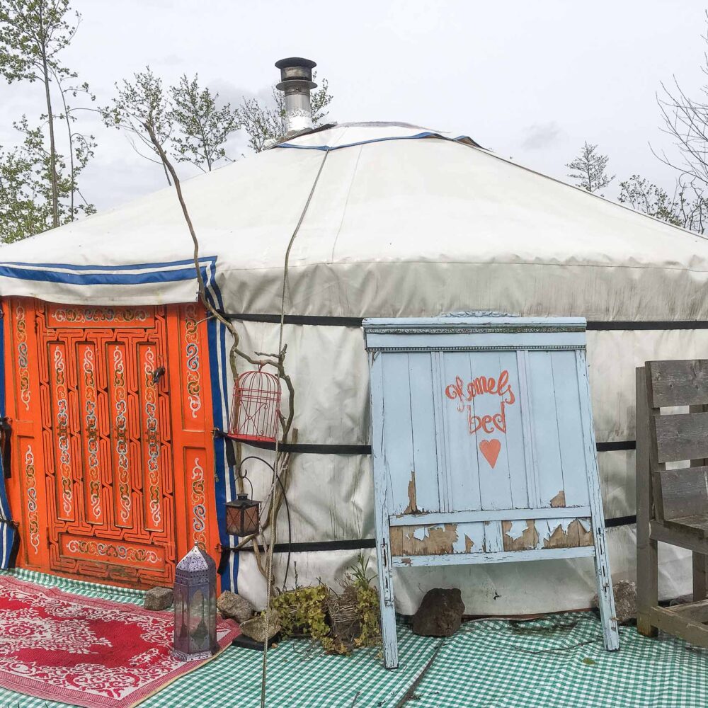 Slapen in een yurt in Brabant