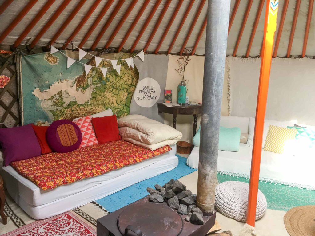 Slapen in een yurt in Brabant