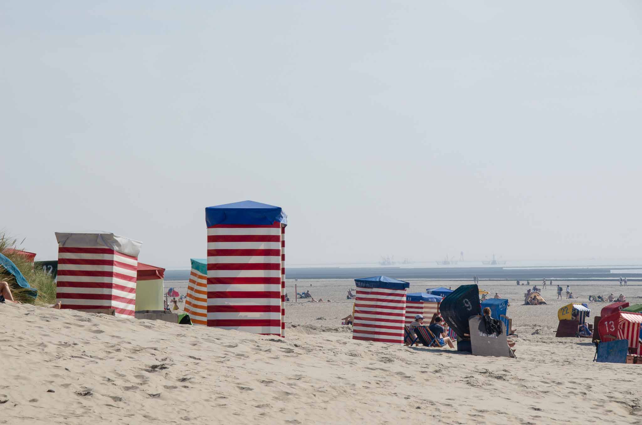 De strandhuisjes van Borkum