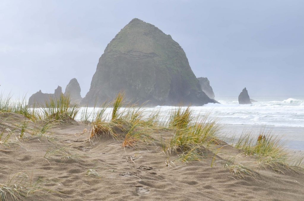 Haystack Rock in cannon Beach