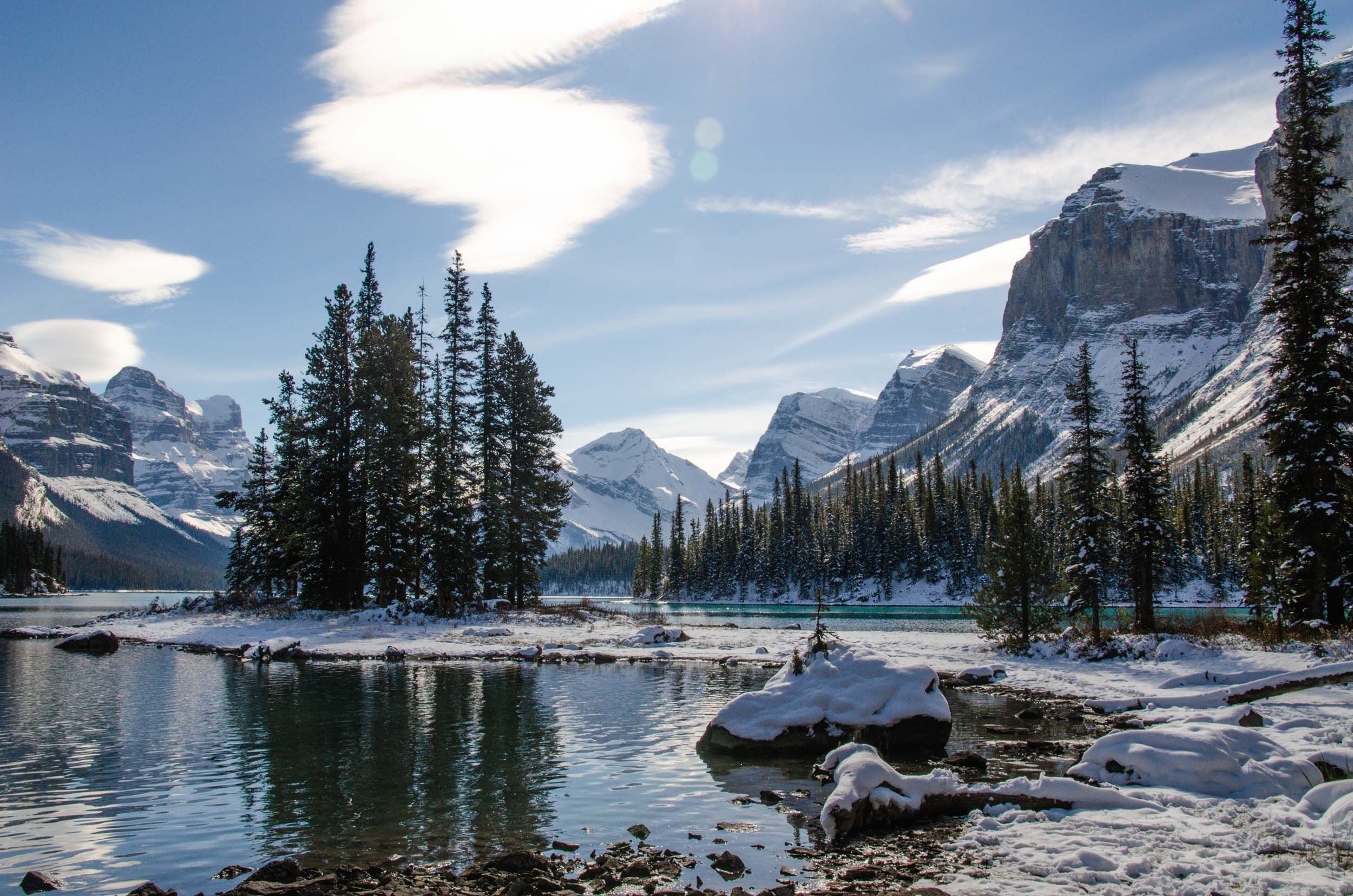 Spirit Island in Jasper National Park