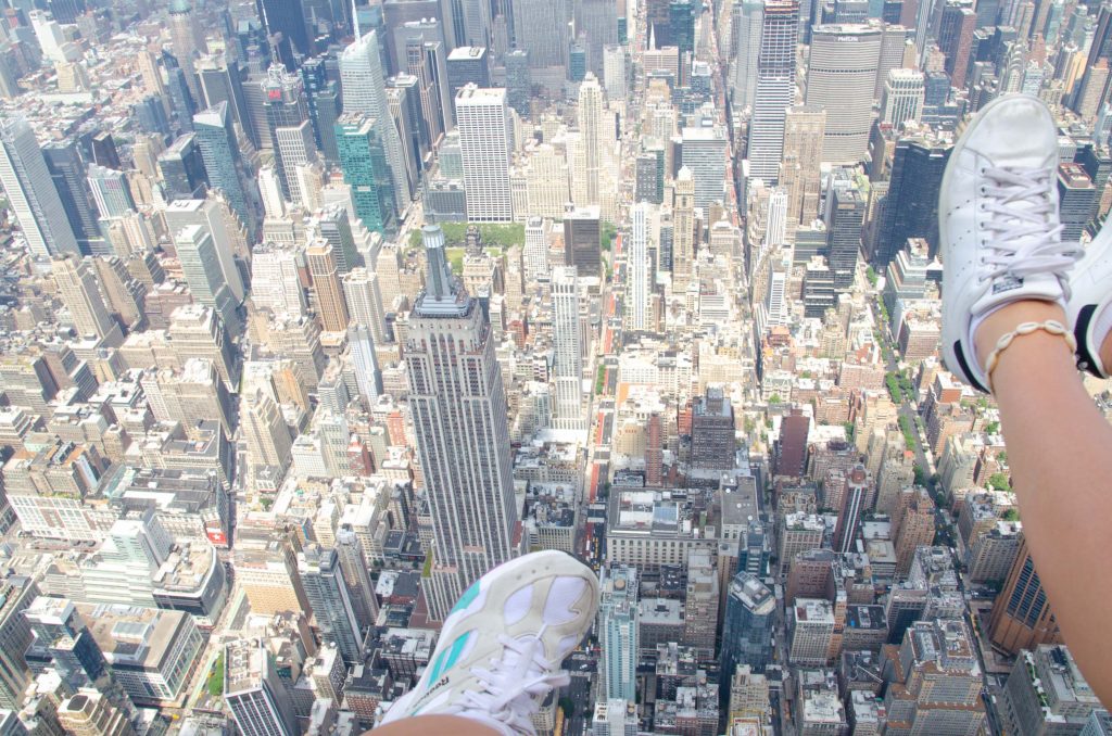 Helikoptervlucht New York uitzicht op het Empire State