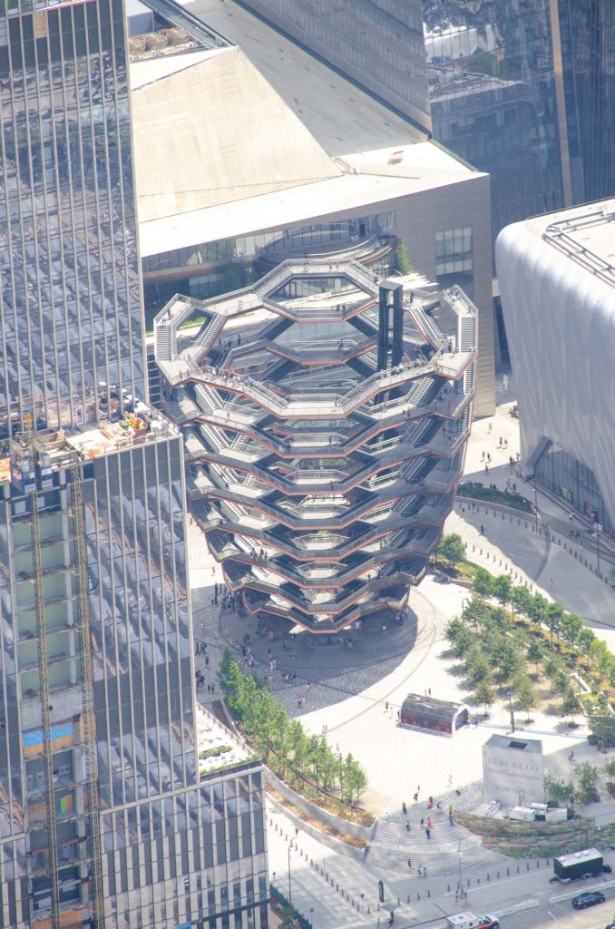 Helikopter New York the vessel vanuit de lucht