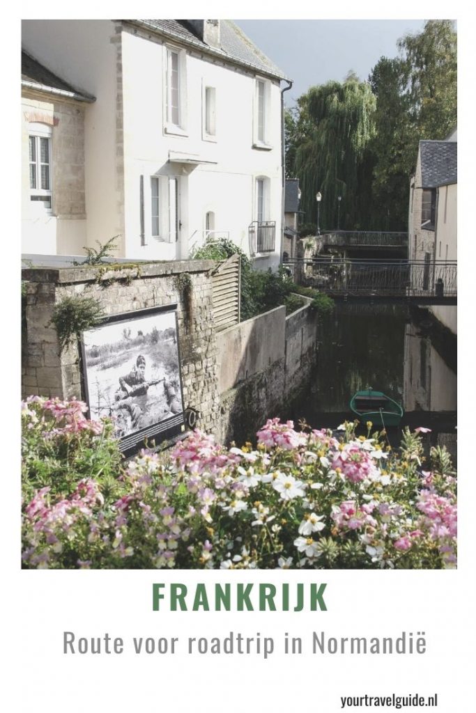 Route voor roadtrip in Normandië