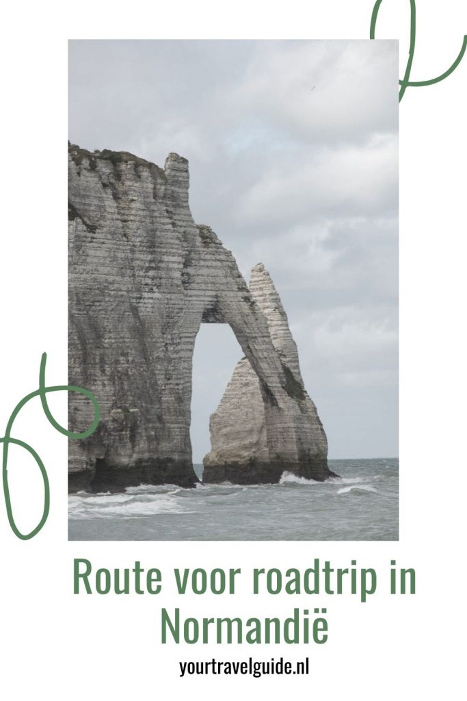 Route voor roadtrip in Normandië