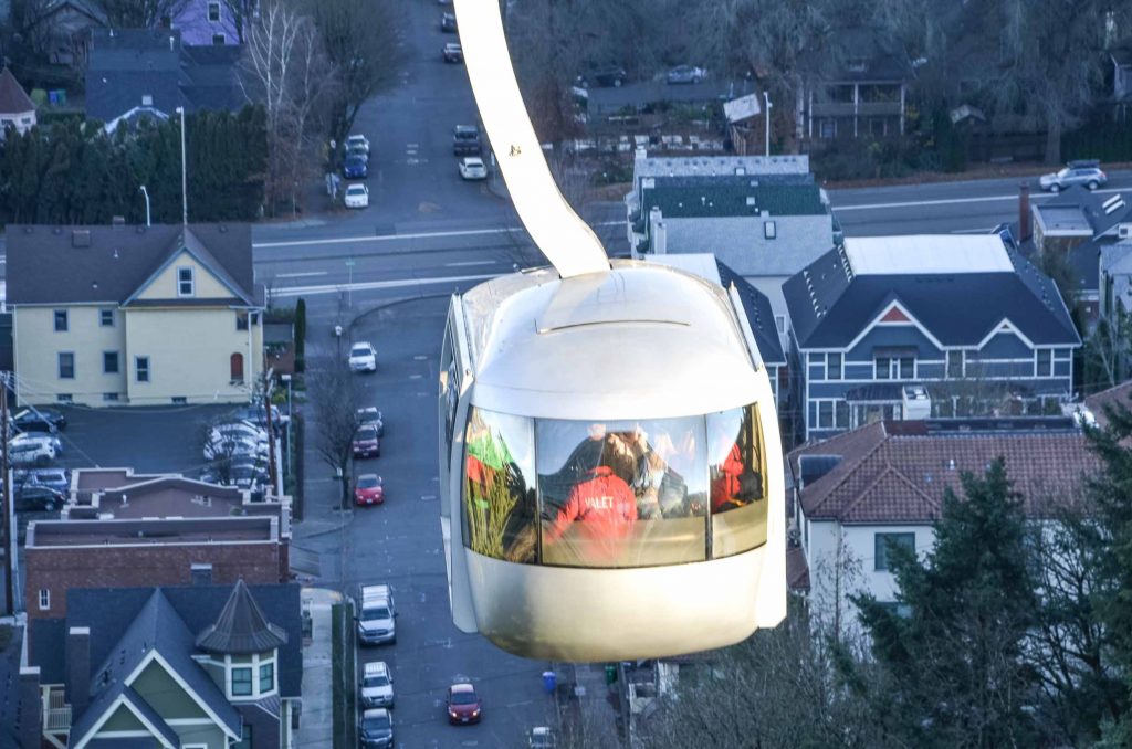 Aeriel Tram in Portland Oregon