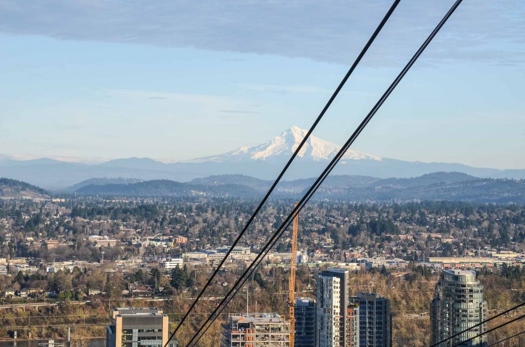 Aeriel Tram in Portland Oregon