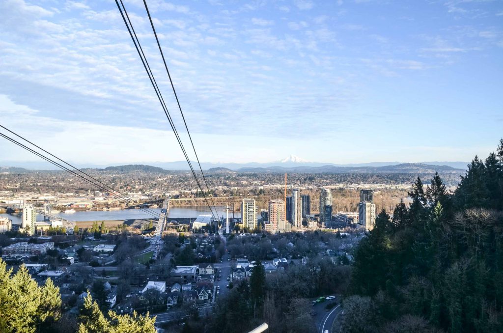 Aeriel Tram in Portland Oregon