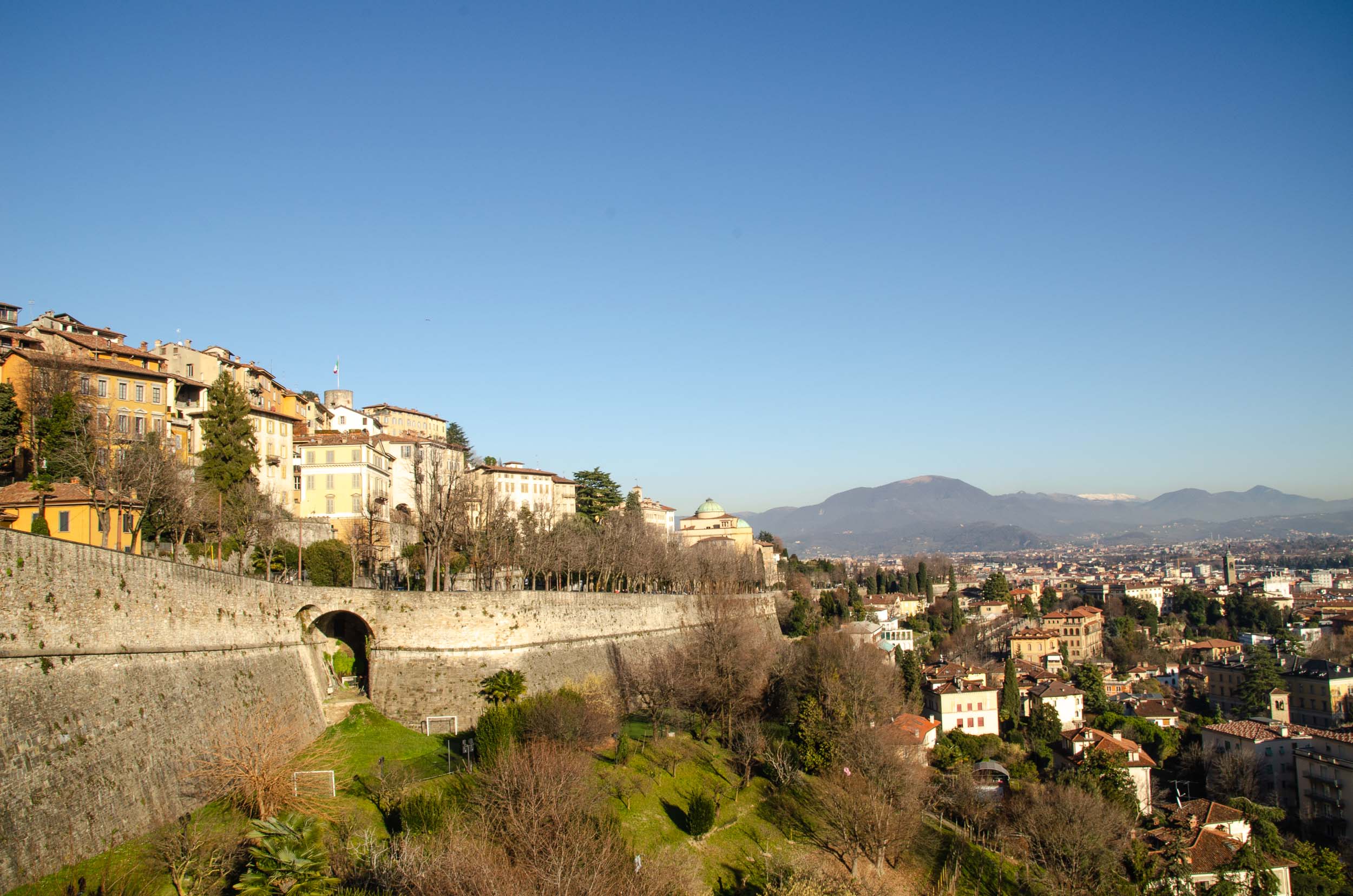 Oude muren van Bergamo