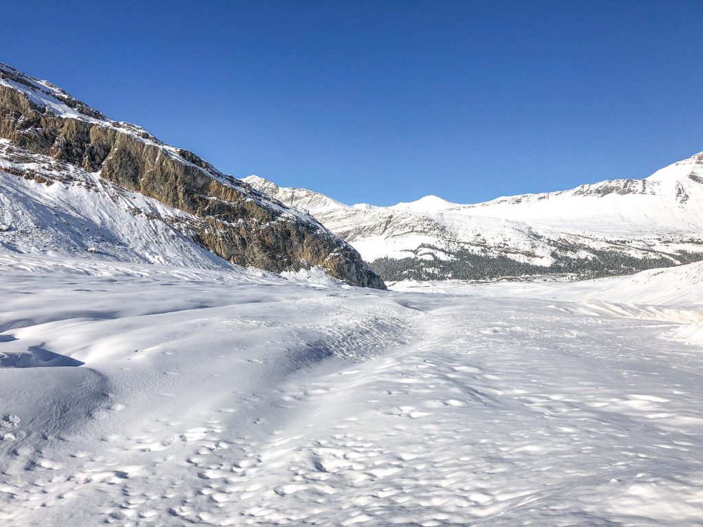 Athabasca Glacier op de Icefields Parkway