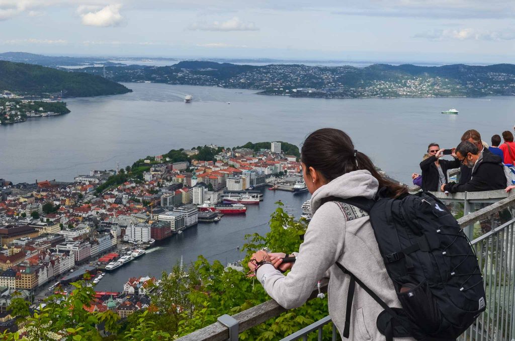 Uitzicht over Bergen