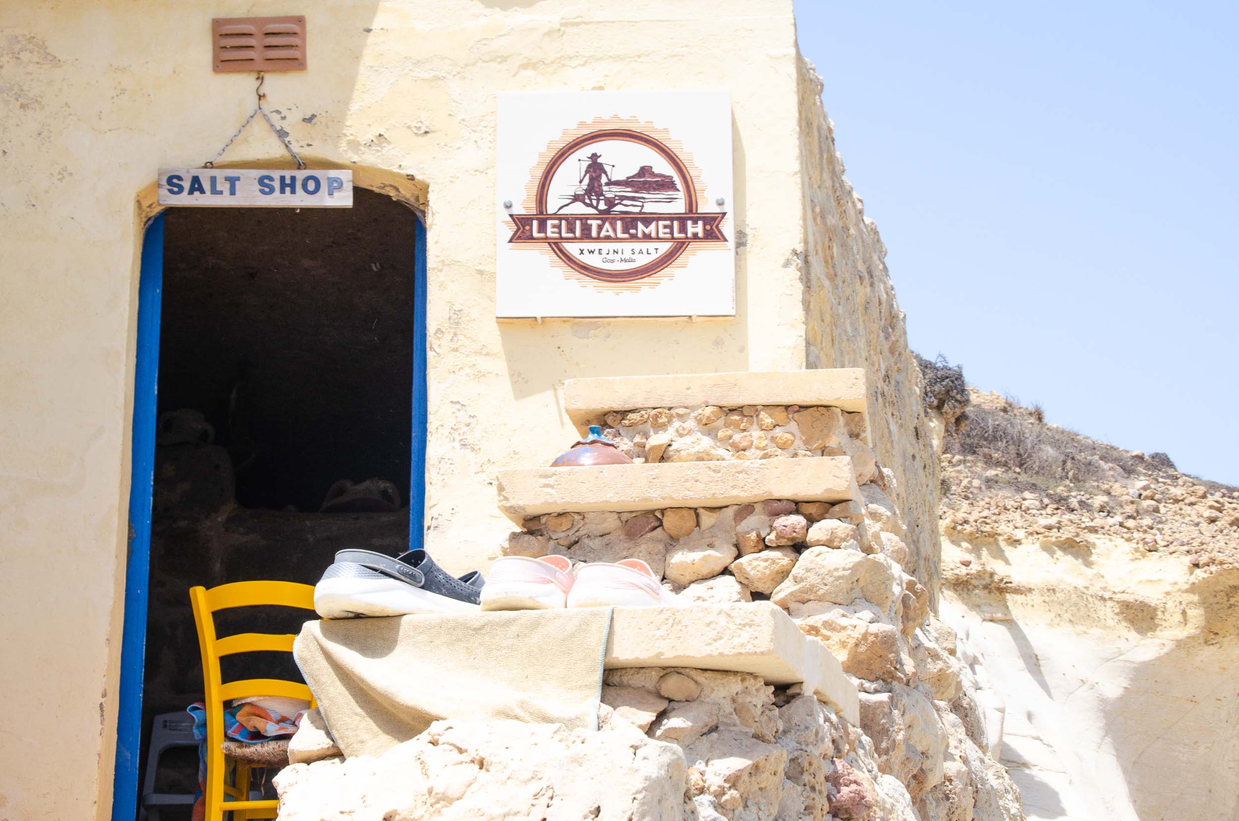 Xwejni Salt Pans op Gozo