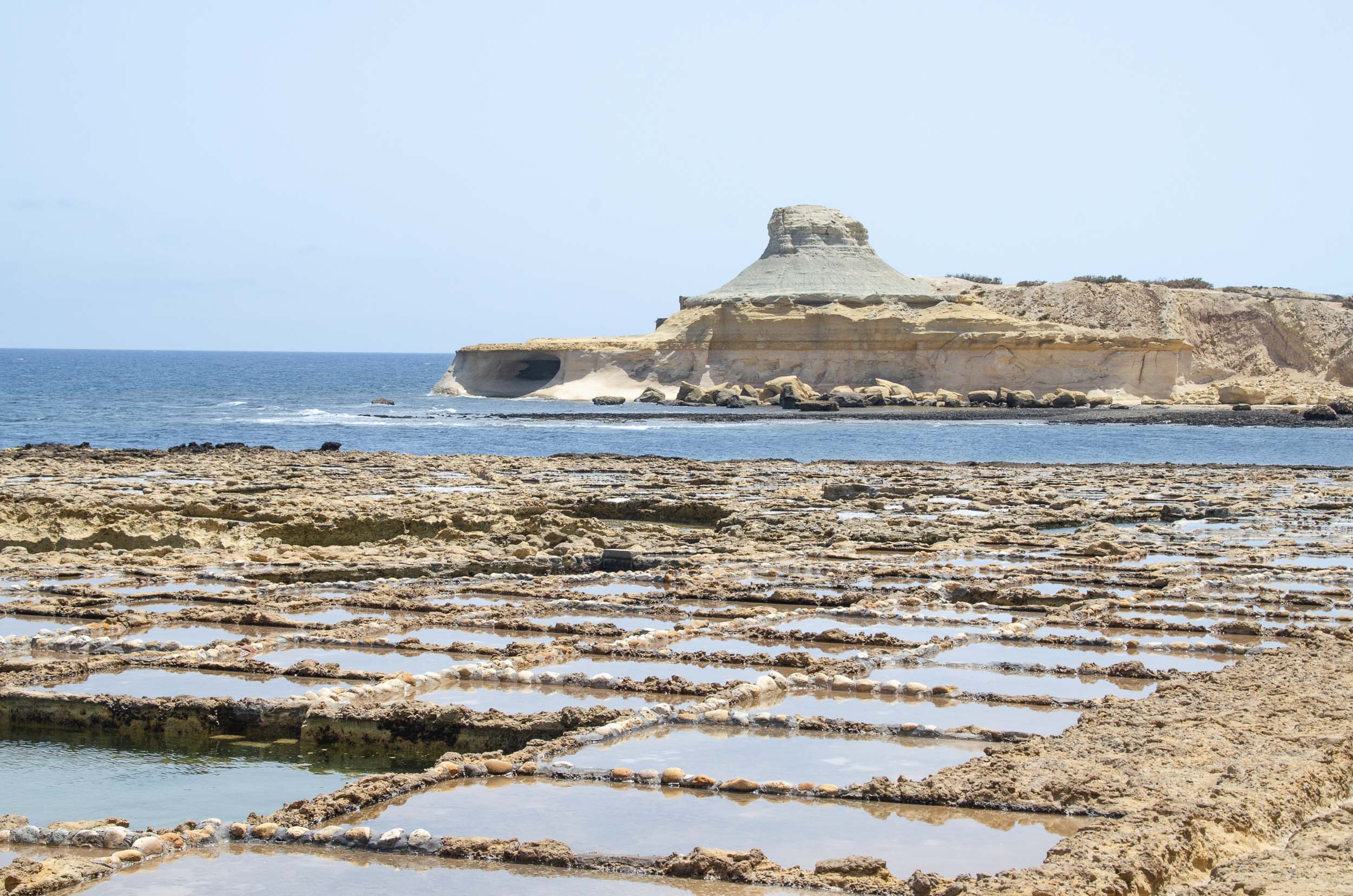 Xwejni Salt Pans op Gozo