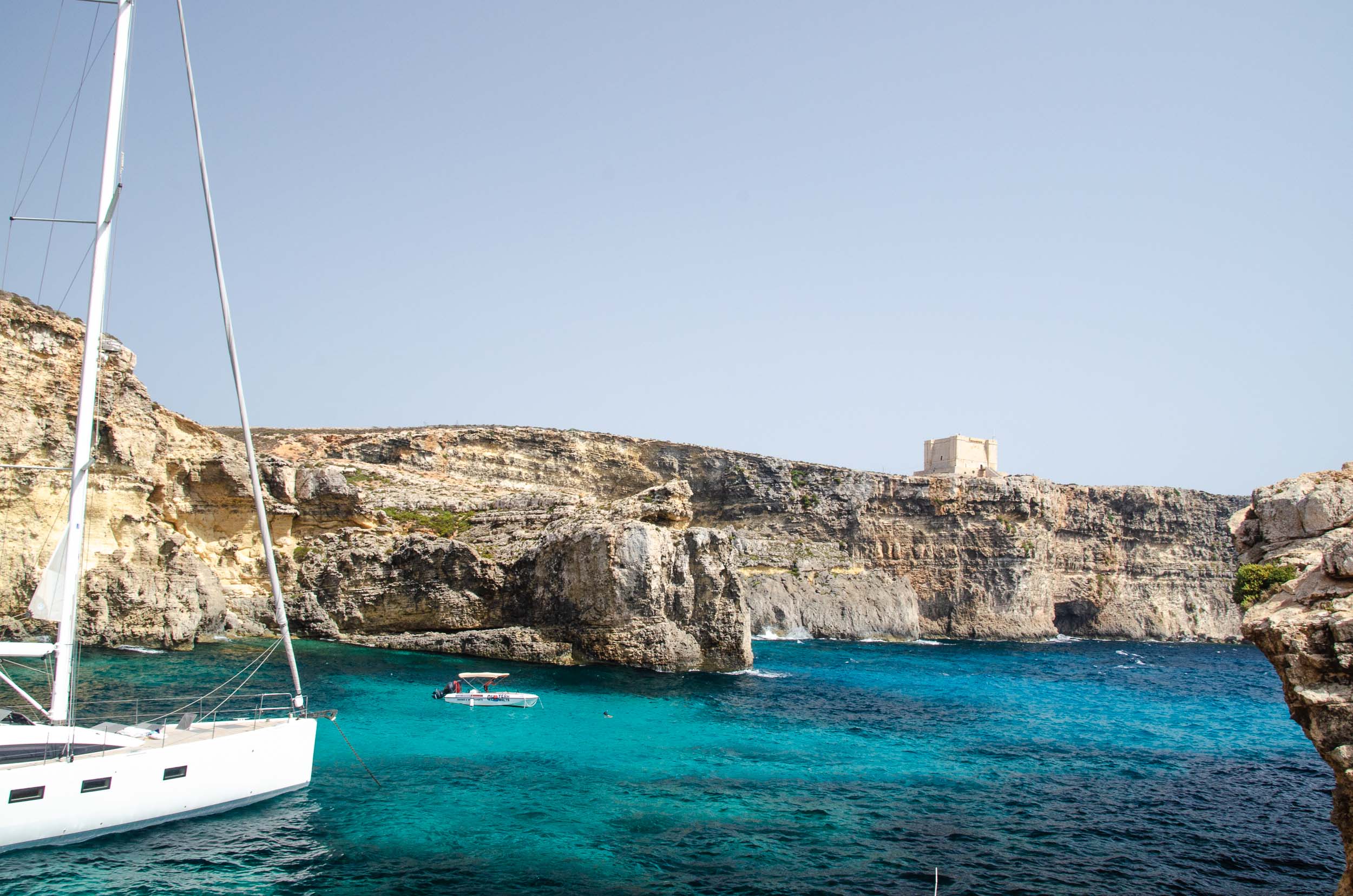 Chrystal Lagoon bij Comino