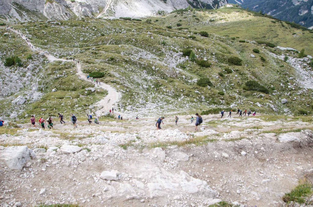 Wandelen bij de Drei Zinnen