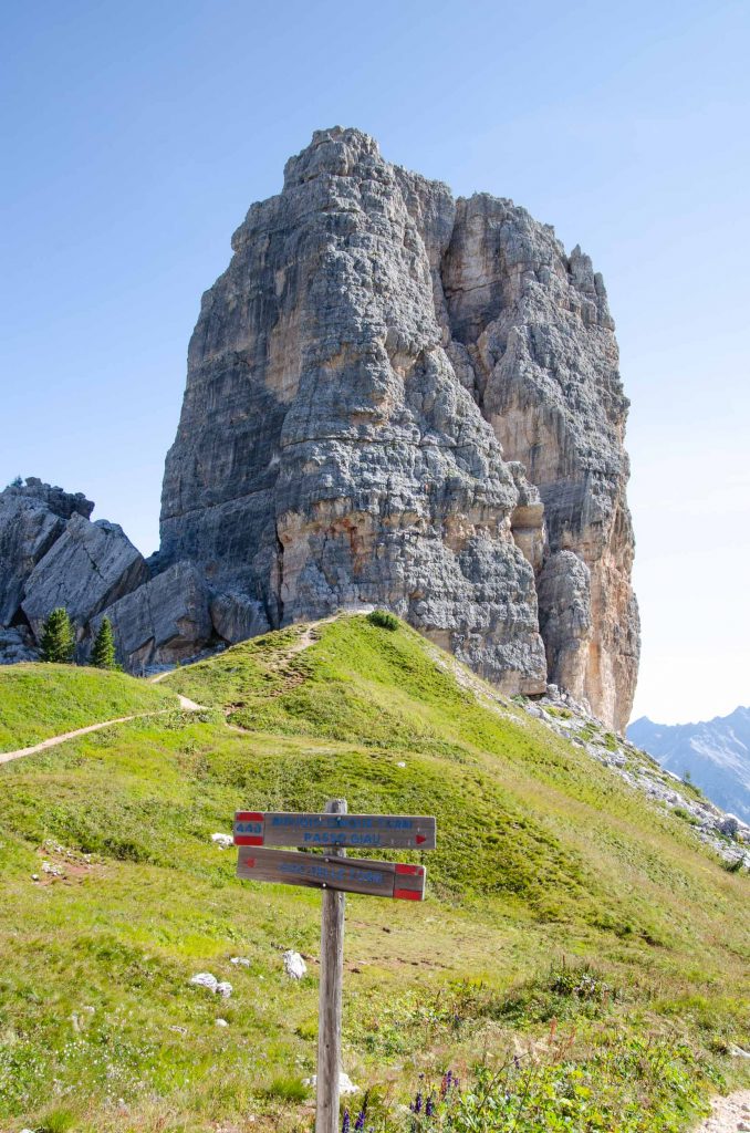 De rotsformatie Cinque Torri