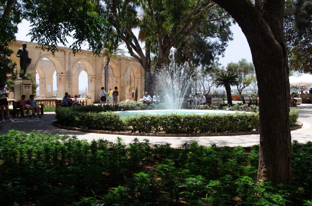Upper Barrakka Gardens in Valletta Malta