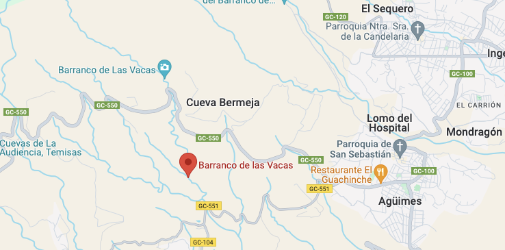 Barranco de las Vacas op Gran Canaria