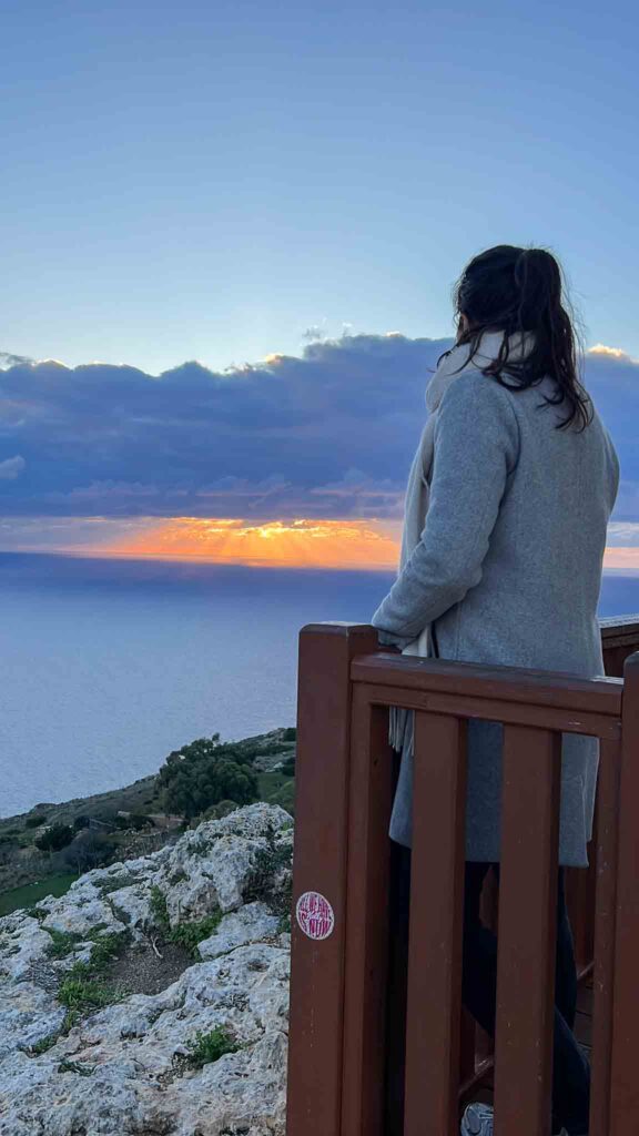 Dingli Cliffs zonsondergang