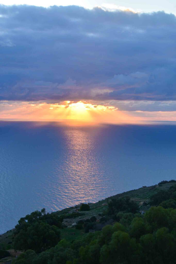 Dingli Cliffs zonsondergang