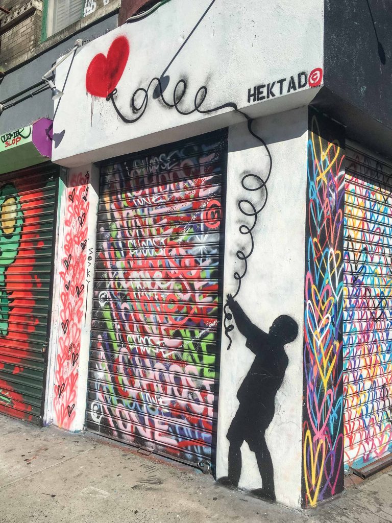 Street art in Little Italy New York