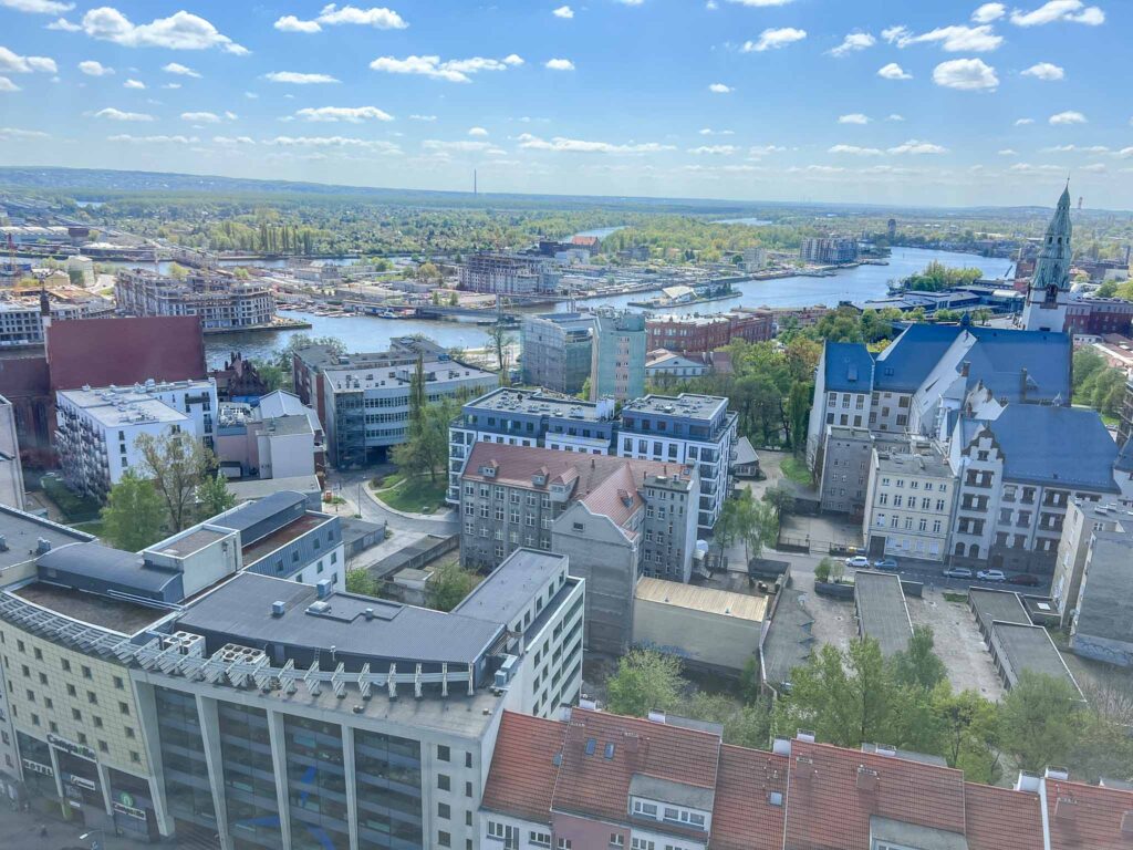 Uitzicht over Szczecin
