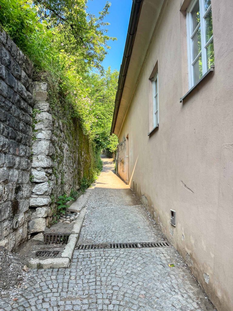 Wandelen naar Ljubljanski Grad