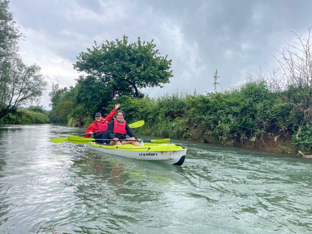 Kajakken in het oost Slovenië