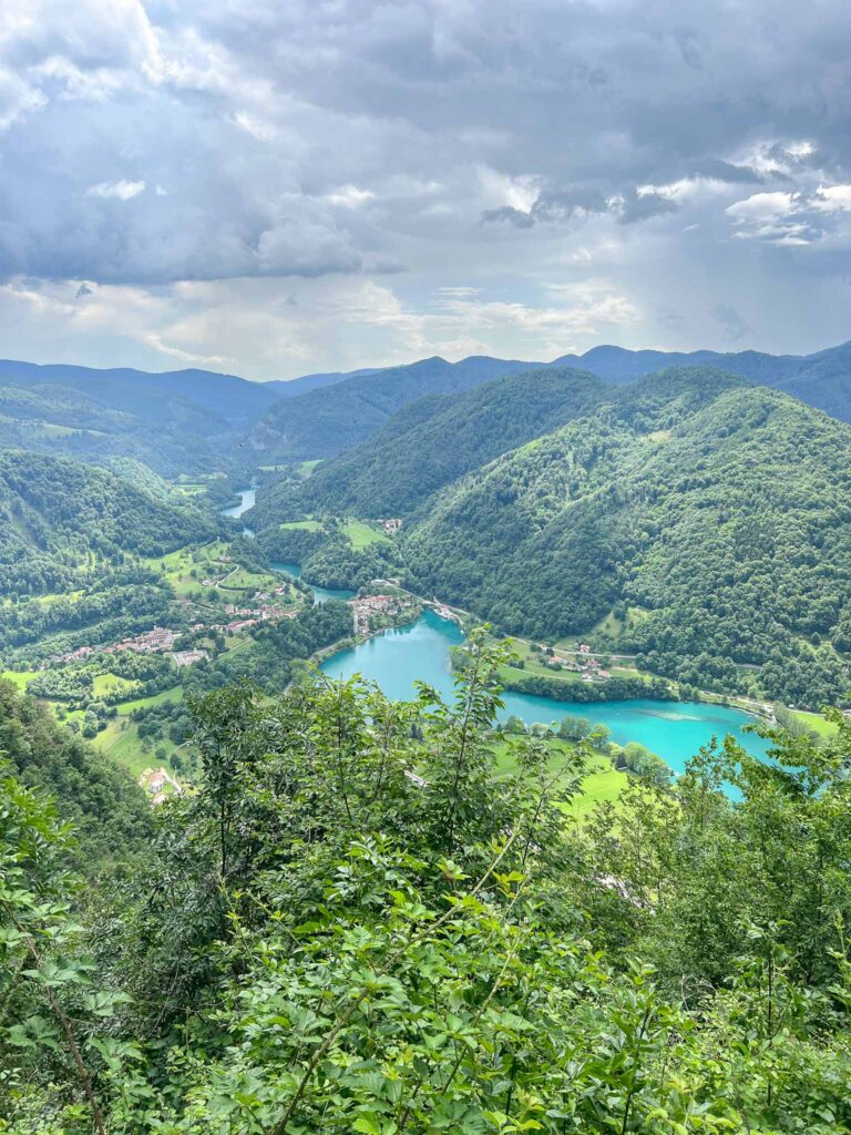 Juliana Trail Most na Soci uitzicht