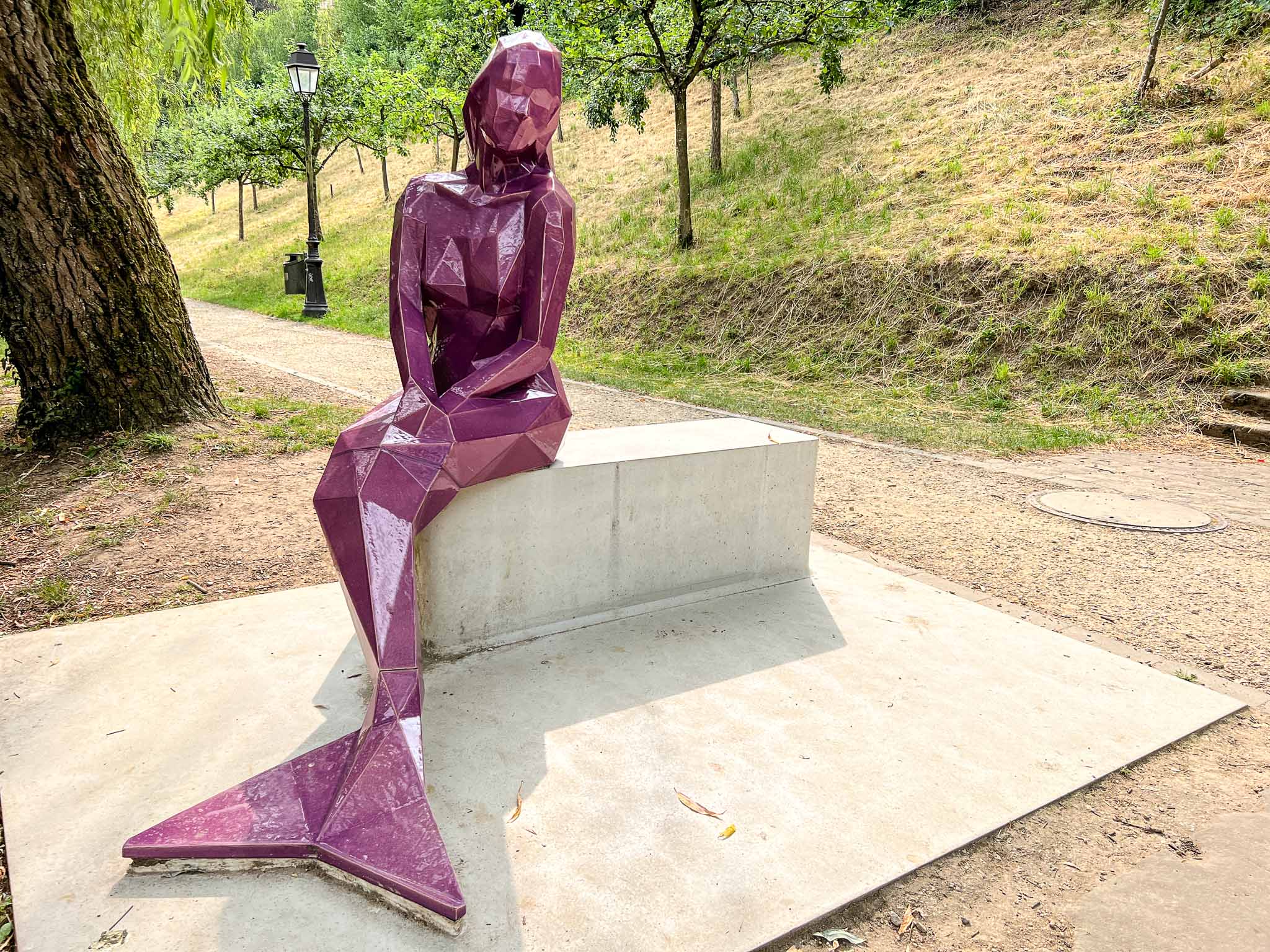 Melusina standbeeld Luxemburg