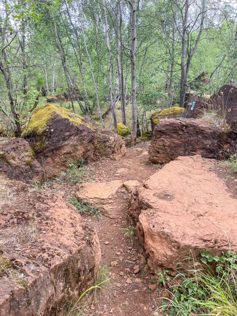 Haard reserve in de Minett regio