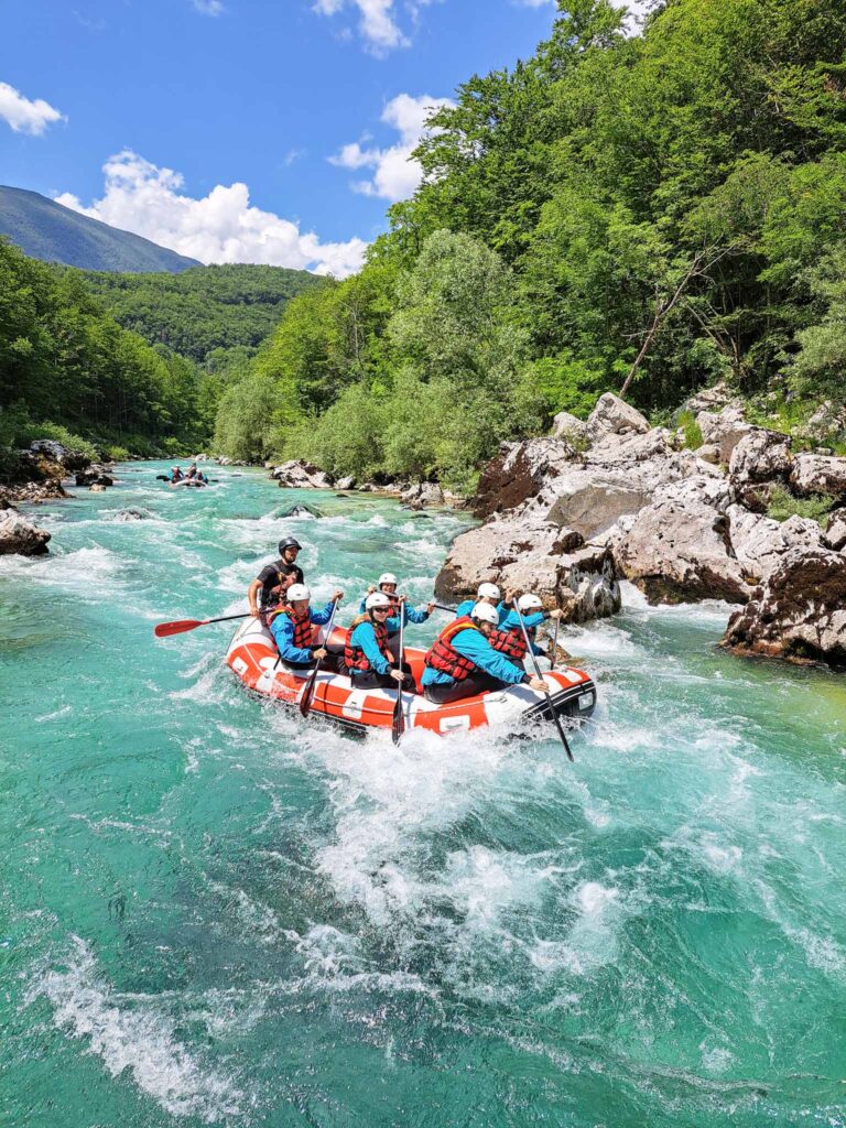Raften soca rivier