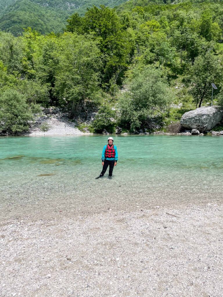Raften op de Soča rivier
