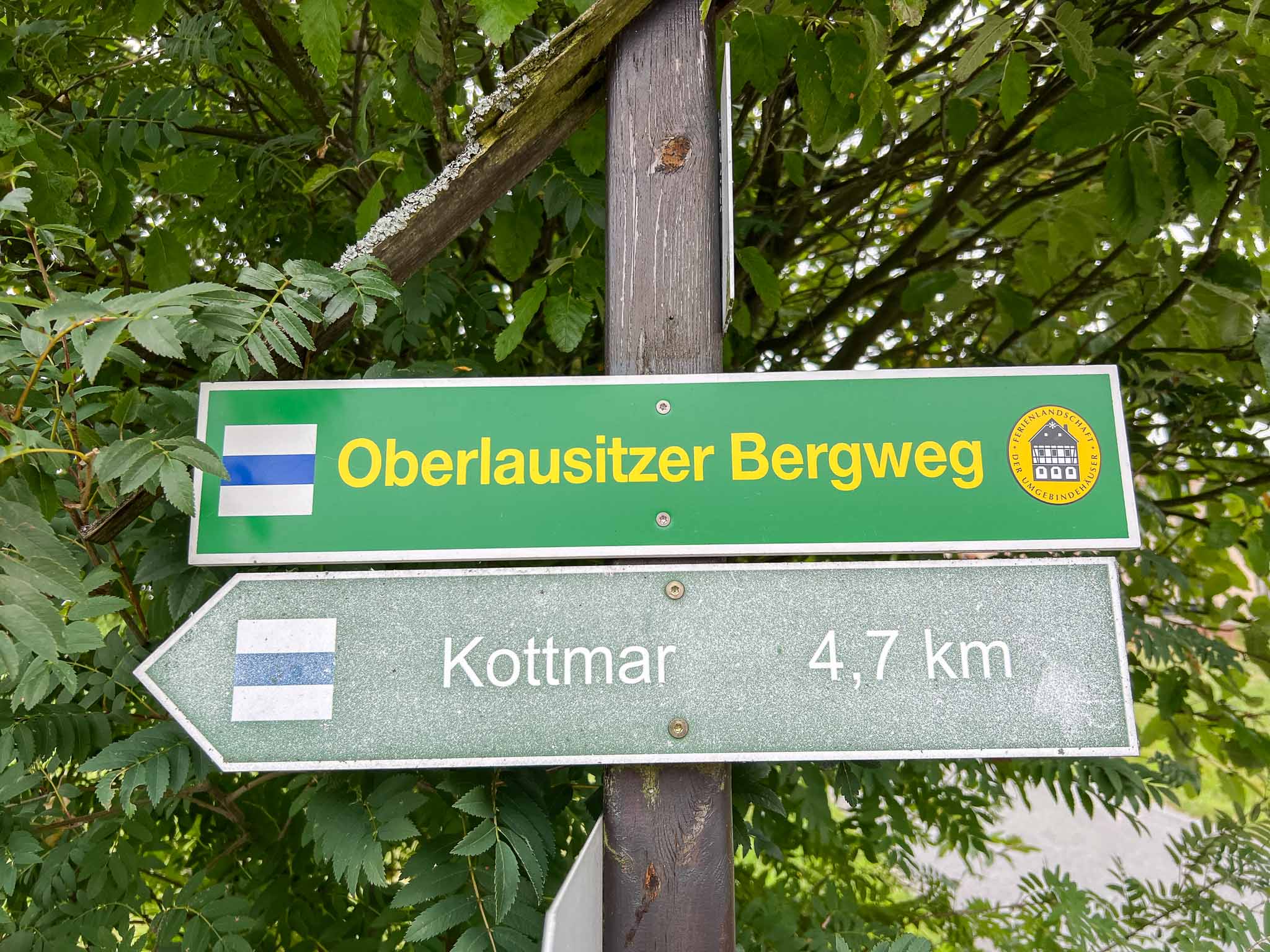 Oberlausitzer Bergweg  markering