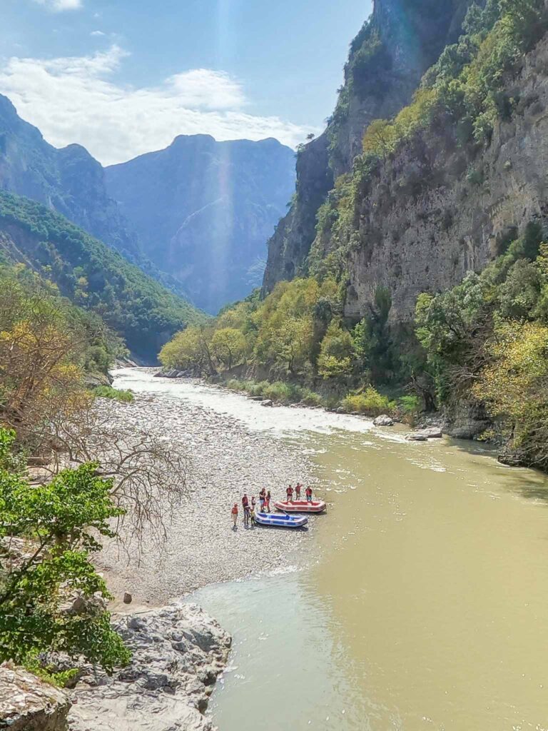 Raften in Tzoumerka Griekenland