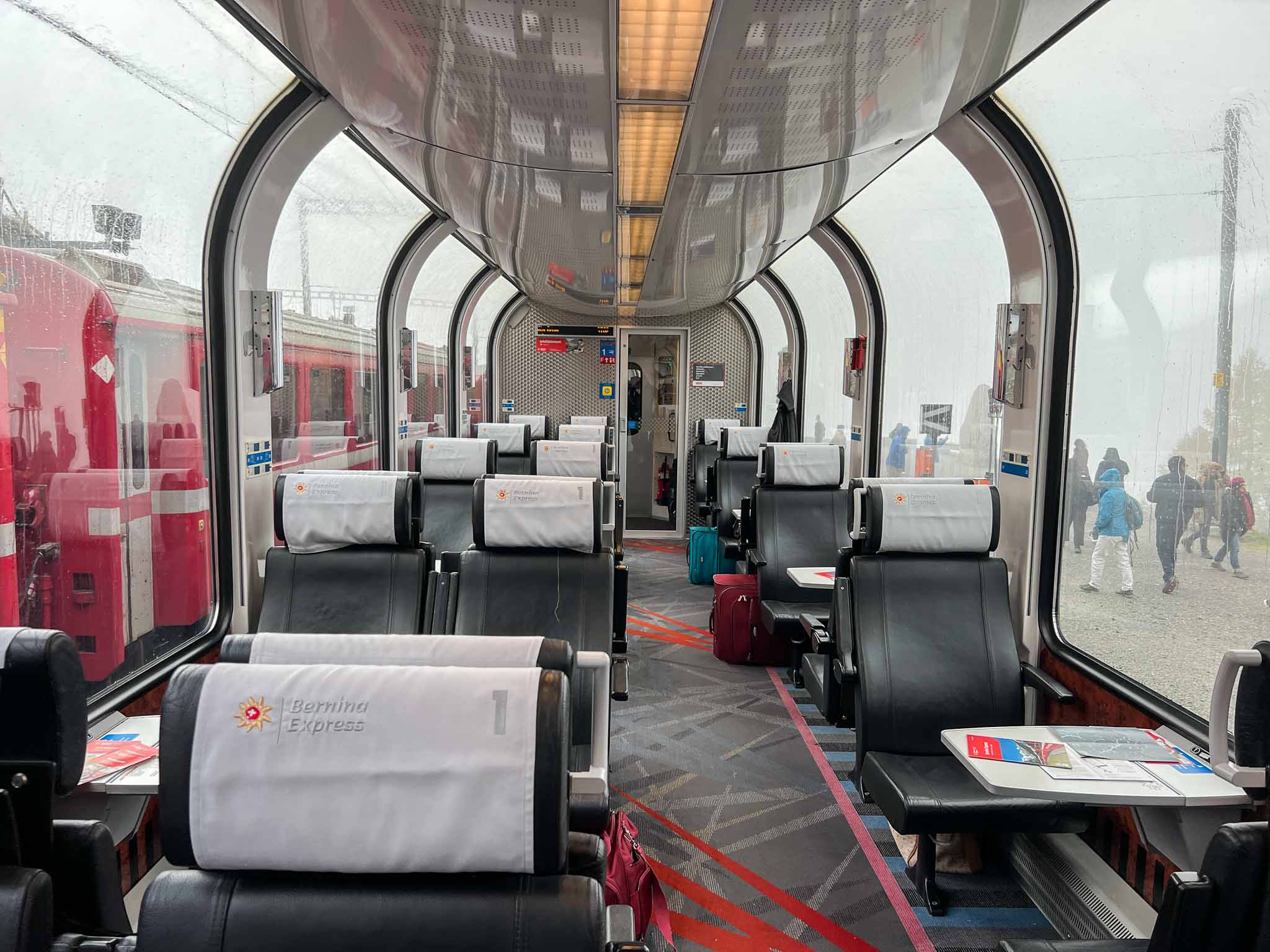 Panoramavoertuig Bernina Express in Zwitserland