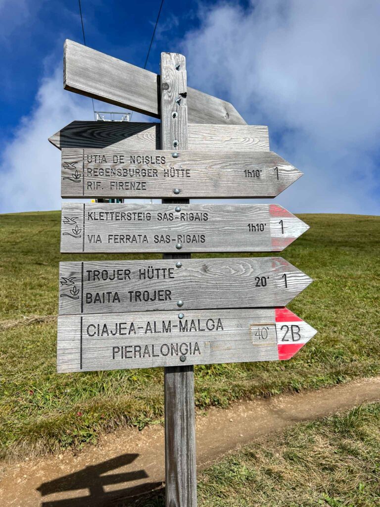 Wandelen bij de Seceda in de Dolomieten