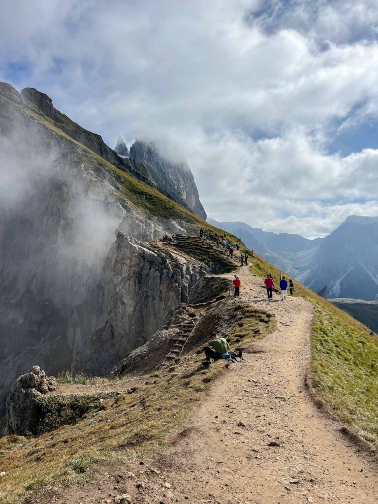 Wandelen bij de Seceda in de Dolomieten