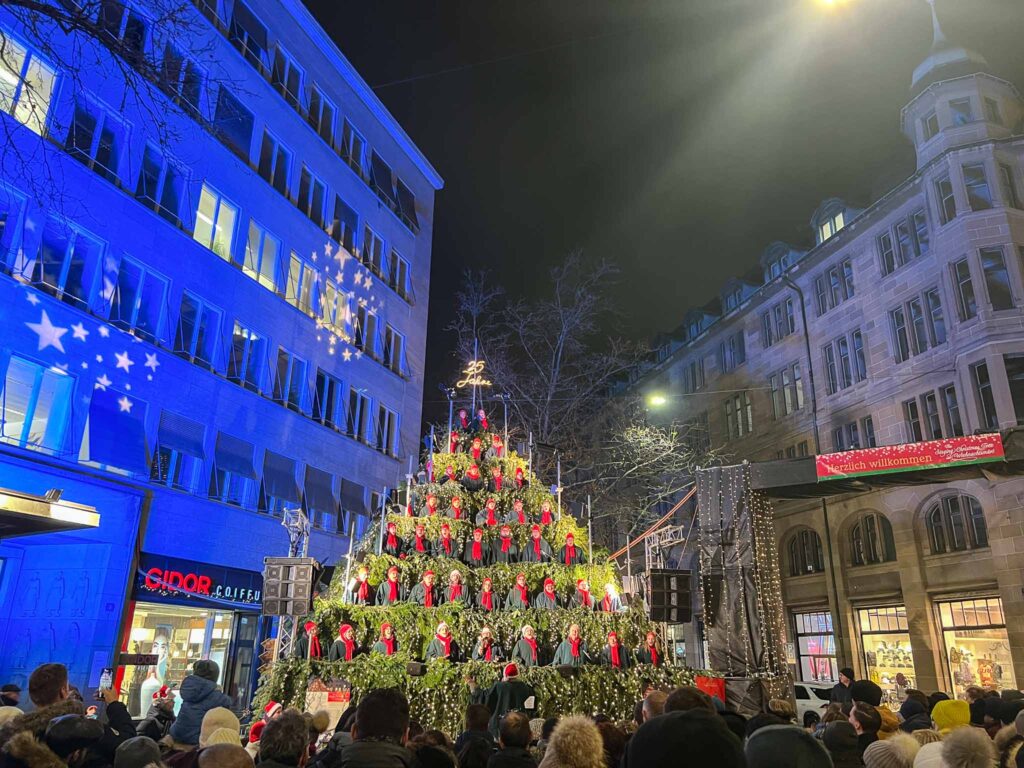 Singing Christmas Tree Zurich
