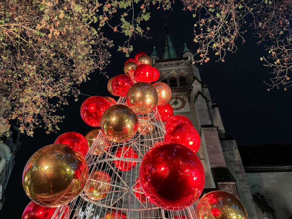 Kerstmarkten in Lausanne