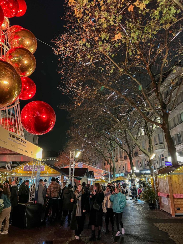 Kerstmarkten in Lausanne