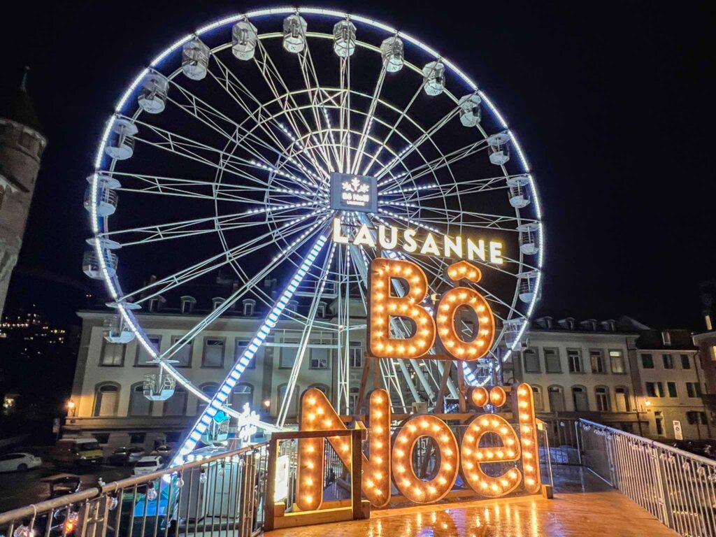Kerstmarkten in Lausanne
