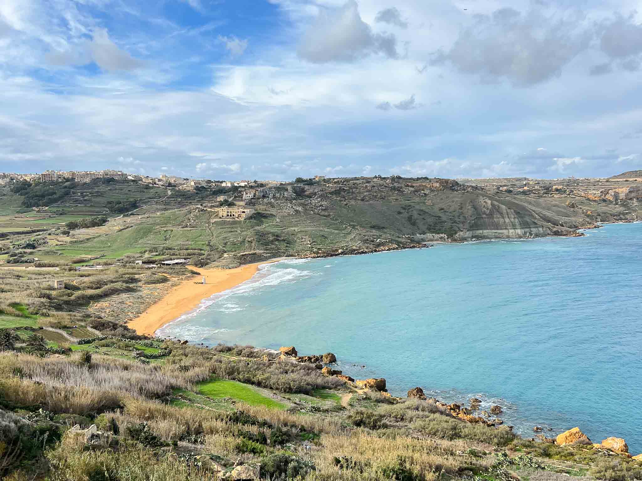 Stranden op Gozo