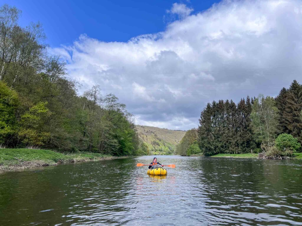 Kampeen bij het Packraften in de Franse Ardennen