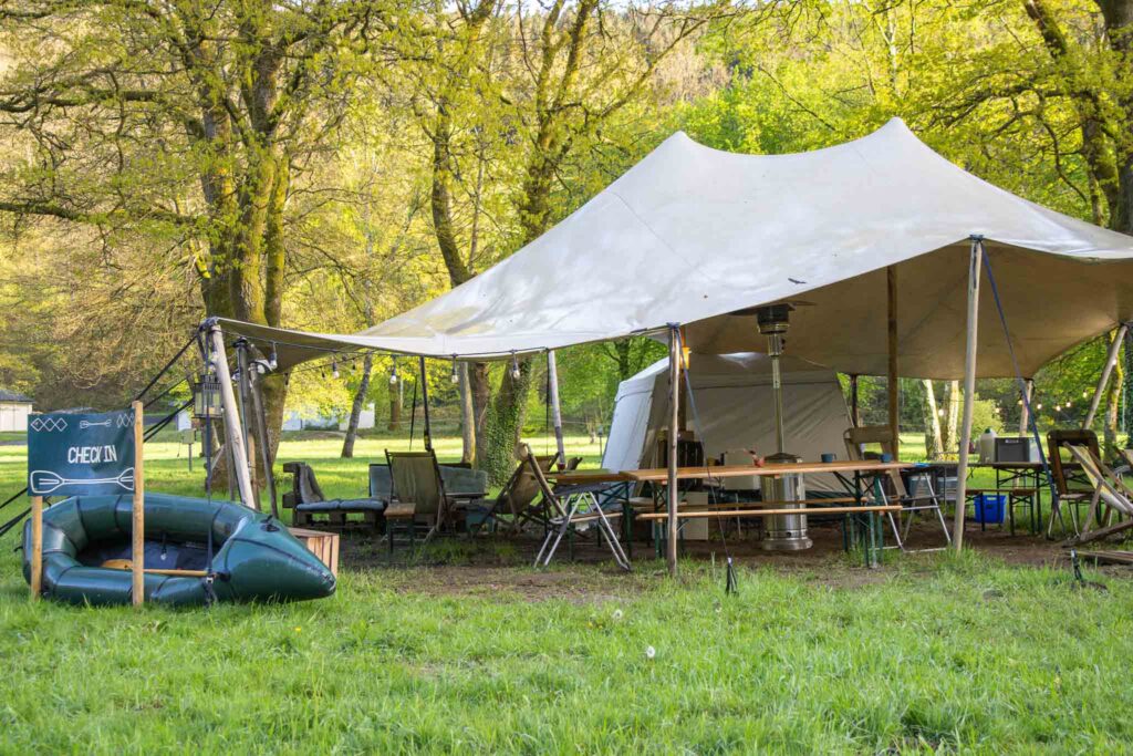 Kampeen bij het Packraften in de Franse Ardennen