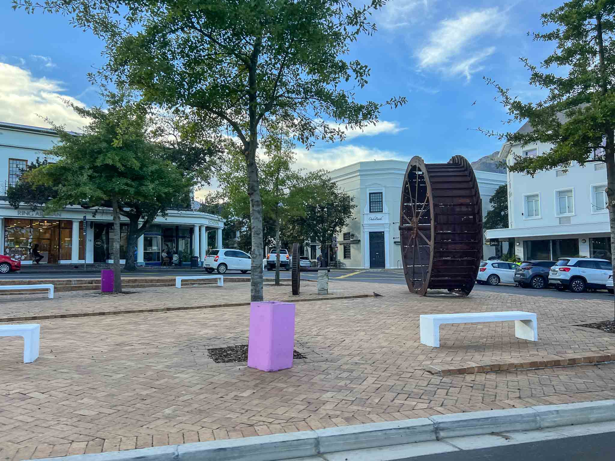 De stad Stellenbosch in Zuid Afrika