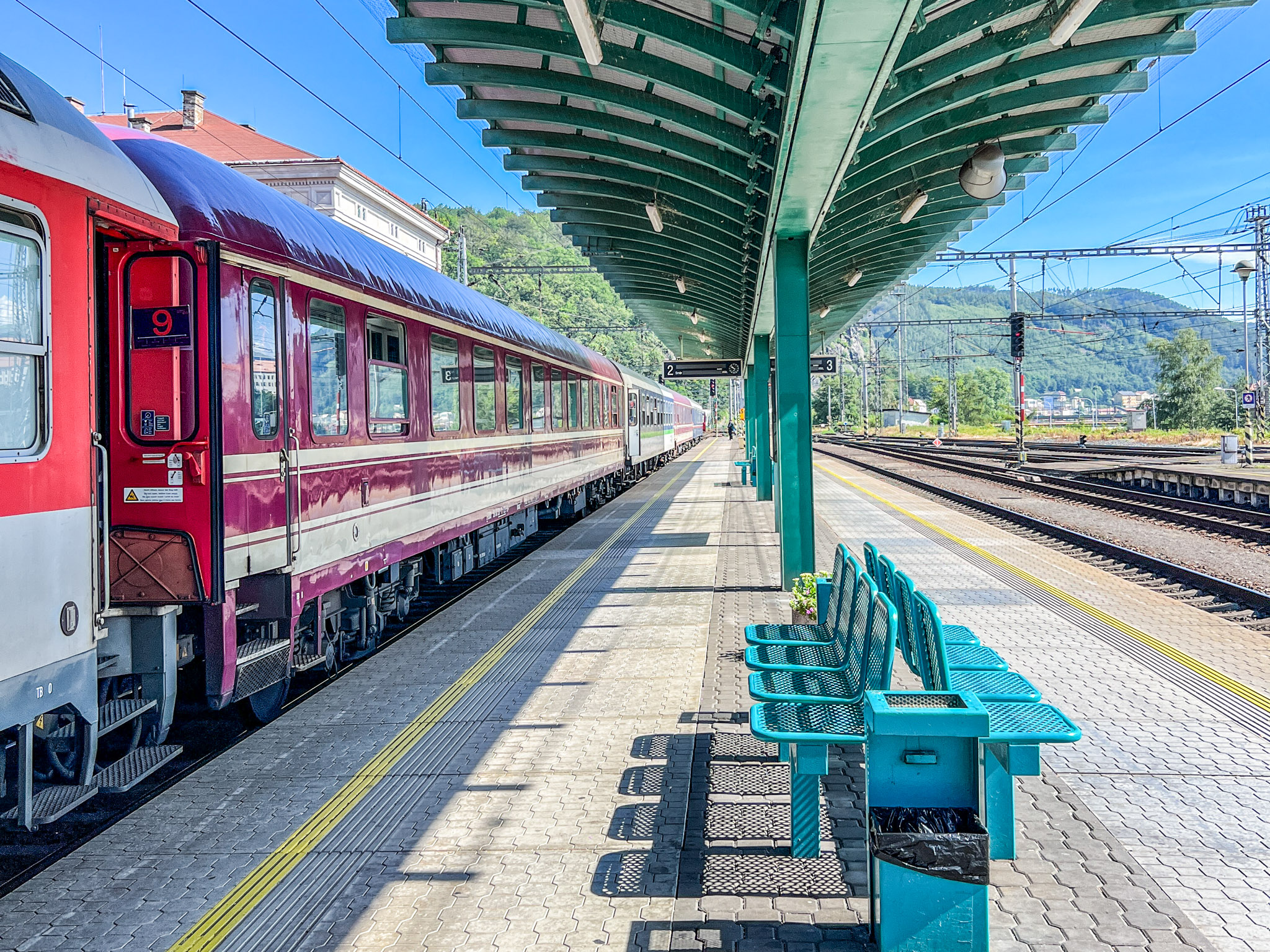 station Decin in Tsjechie