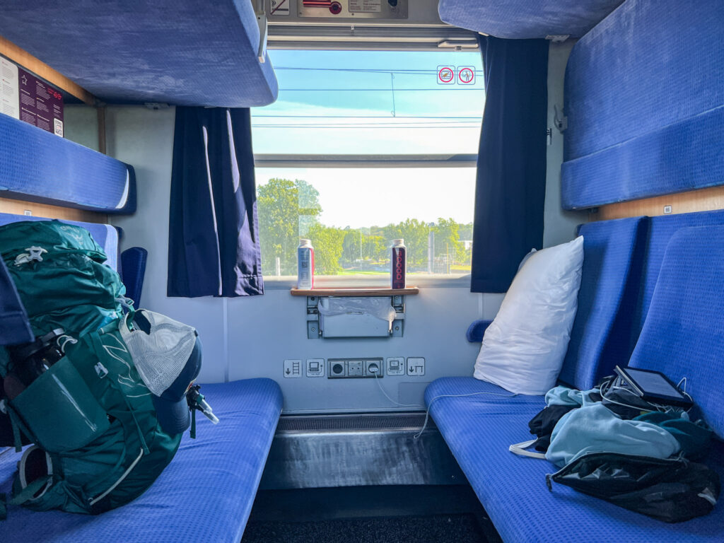 De couchette in de European Sleeper