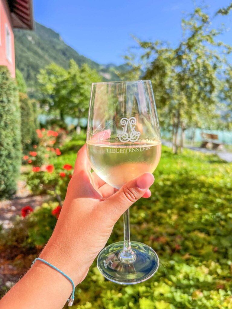 Wijn drinken in Vaduz